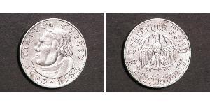 2 Reichsmark 納粹德國 (1933 - 1945) 銀 馬丁·路德