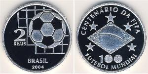 2 Rial Brazil Silver 