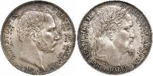 2 Rigisdaler Danimarca Argento 