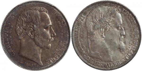 2 Rigisdaler Dinamarca Plata 