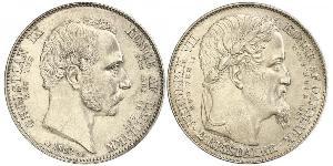 2 Rigisdaler Данія Срібло 
