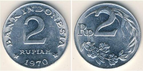 2 Roupie Indonésie Aluminium 