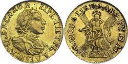 2 Ruble 俄罗斯帝国 (1721 - 1917) 金 彼得大帝(1672-1725)