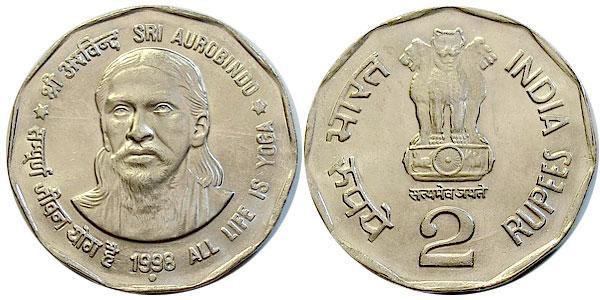 2 Rupee Inde (1950 - ) Cuivre/Nickel 