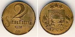 2 Santims Lettland Bronze 