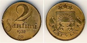 2 Santims Lettland Bronze 