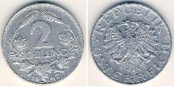 2 Shilling Prima repubblica austriaca (1918-1934) Alluminio 