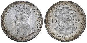 2 Shilling Afrique du Sud Argent George V (1865-1936)