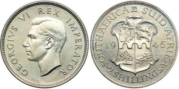 2 Shilling Afrique du Sud Argent George VI (1895-1952)