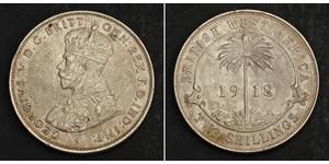 2 Shilling British West Africa (1780 - 1960) Argent George V (1865-1936)