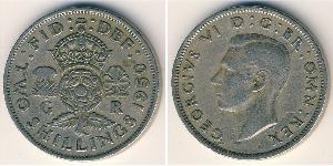 2 Shilling Royaume-Uni Argent George VI (1895-1952)