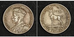 2 Shilling Southern Rhodesia (1923-1980) Argent George V (1865-1936)