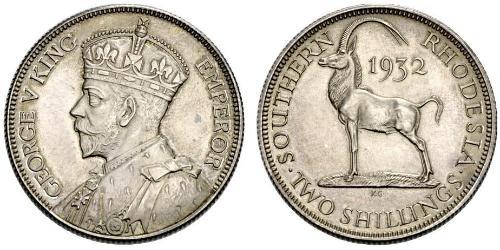 2 Shilling Southern Rhodesia (1923-1980) Argent George V (1865-1936)