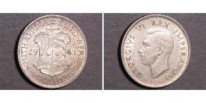 2 Shilling Sudafrica Argento Giorgio VI (1895-1952)