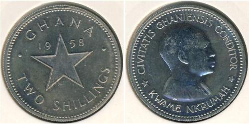 2 Shilling Ghana Copper/Nickel 