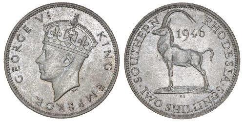 2 Shilling Southern Rhodesia (1923-1980) Copper/Nickel George VI (1895-1952)