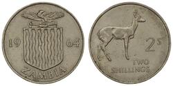 2 Shilling Zambia (1964 - ) Copper/Nickel 