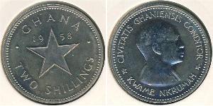 2 Shilling Ghana Cuivre/Nickel 