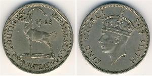 2 Shilling Southern Rhodesia (1923-1980) Cuivre/Nickel George VI (1895-1952)