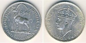 2 Shilling Southern Rhodesia (1923-1980) Cuivre/Nickel George VI (1895-1952)