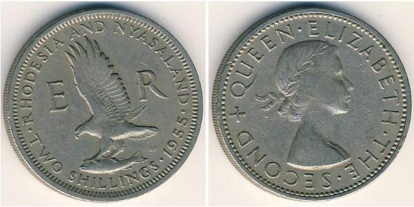 2 Shilling Rhodesien (1965 - 1979) Kupfer 