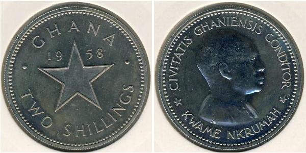 2 Shilling Ghana Nichel 