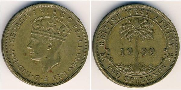 2 Shilling Britisch-Westafrika (1780 - 1960) Nickel 