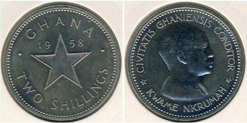 2 Shilling Ghana Nickel 