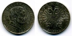 2 Shilling Federal State of Austria (1934-1938) Plata 