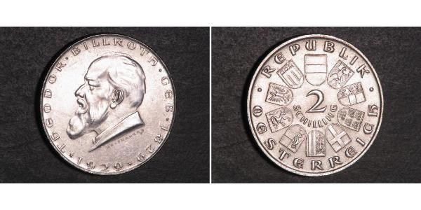 2 Shilling Primera República de Austria (1918-1934) Plata 