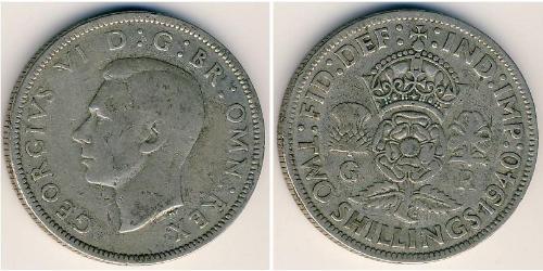 2 Shilling Reino Unido Plata Jorge VI (1895-1952)