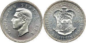 2 Shilling Sudáfrica Plata Jorge VI (1895-1952)