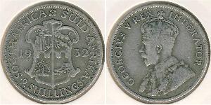 2 Shilling Sudáfrica Plata Jorge V (1865-1936)
