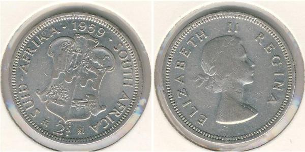 2 Shilling Sudáfrica Plata 