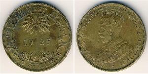 2 Shilling África Occidental Británica (1780 - 1960) Plata Jorge V (1865-1936)