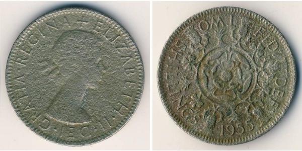 2 Shilling Regno Unito (1922-) Rame/Nichel Elisabetta II (1926-2022)