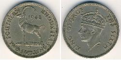 2 Shilling Southern Rhodesia (1923-1980) Rame/Nichel Giorgio VI (1895-1952)