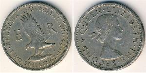 2 Shilling Southern Rhodesia (1923-1980) Rame/Nichel Elisabetta II (1926-2022)