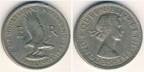 2 Shilling Southern Rhodesia (1923-1980) Rame/Nichel Elisabetta II (1926-2022)