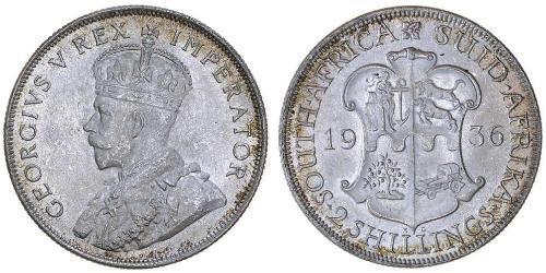 2 Shilling Südafrika Silber George V (1865-1936)