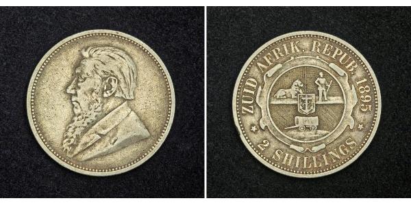 2 Shilling Südafrika Silber Paul Kruger (1825 - 1904)