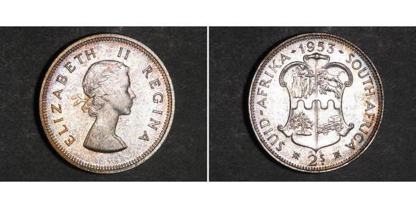 2 Shilling Südafrika Silber 