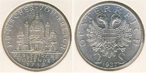 2 Shilling Federal State of Austria (1934-1938) Silver 