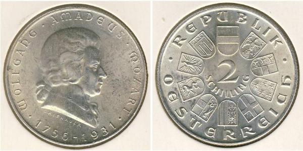 2 Shilling First Austrian Republic (1918-1934) Silver 