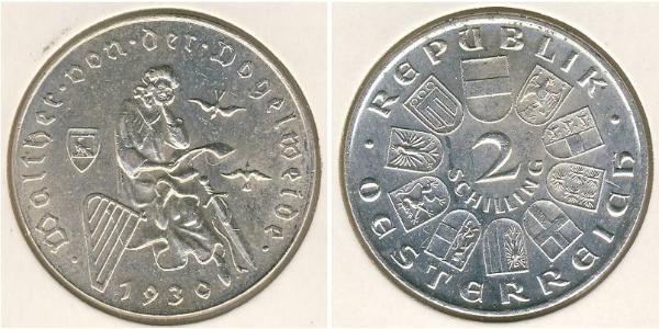 2 Shilling First Austrian Republic (1918-1934) Silver 