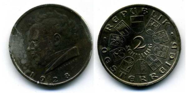 2 Shilling First Austrian Republic (1918-1934) Silver 