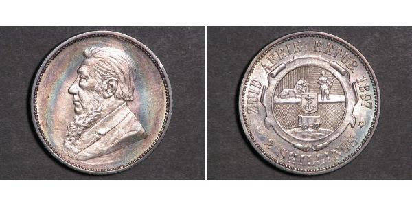 2 Shilling South Africa Silver Paul Kruger (1825 - 1904)