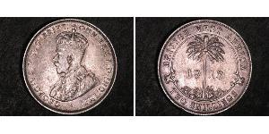 2 Shilling British West Africa (1780 - 1960) 銀 乔治五世  (1865-1936)