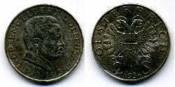 2 Shilling Federal State of Austria (1934-1938) 銀 
