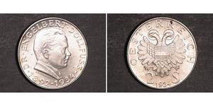 2 Shilling Federal State of Austria (1934-1938) 銀 